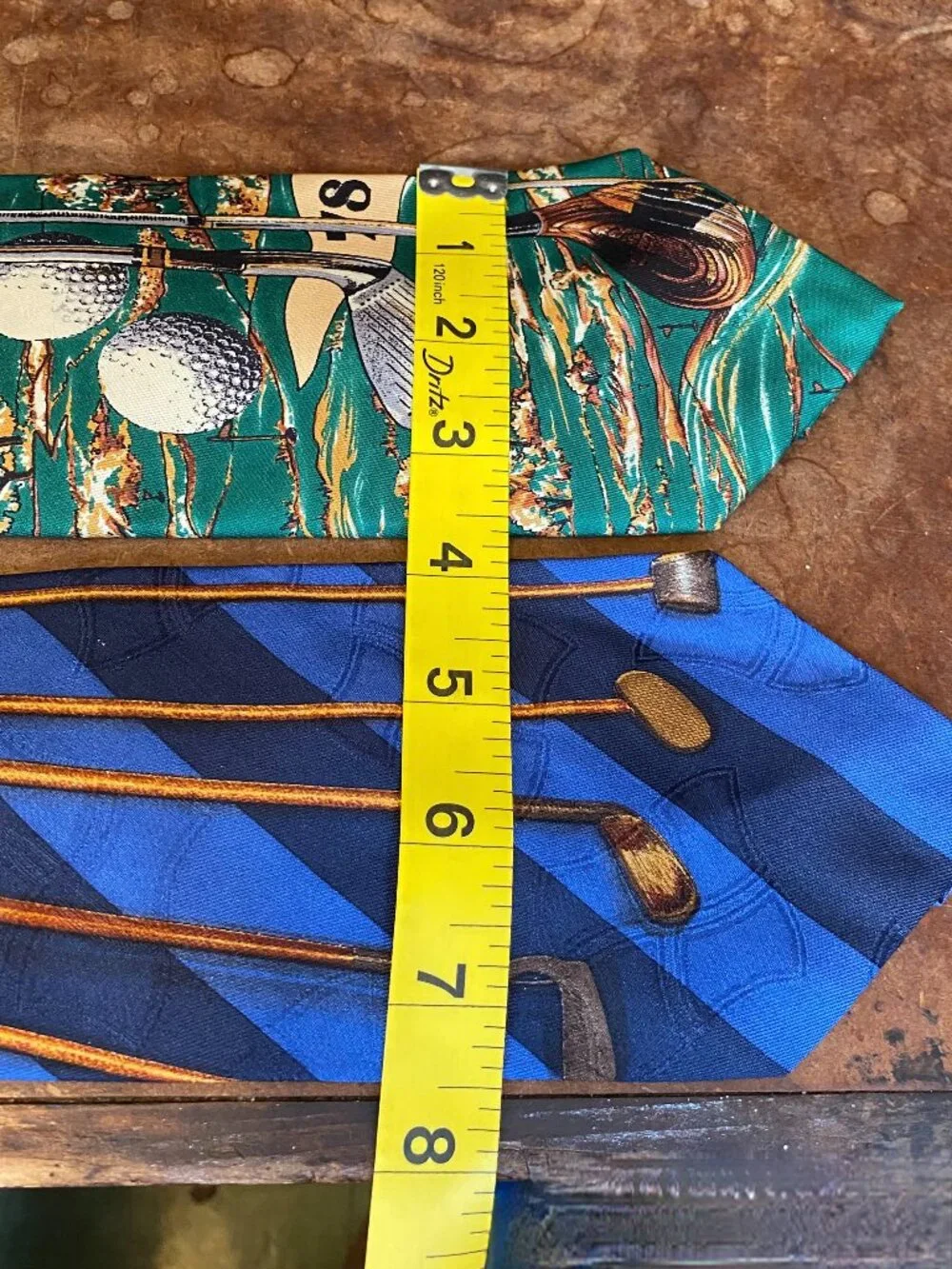 (2) Vintage Golf Tie Polo Ralph Lauren Stripe Talbot Studio Carmel Valley Silk